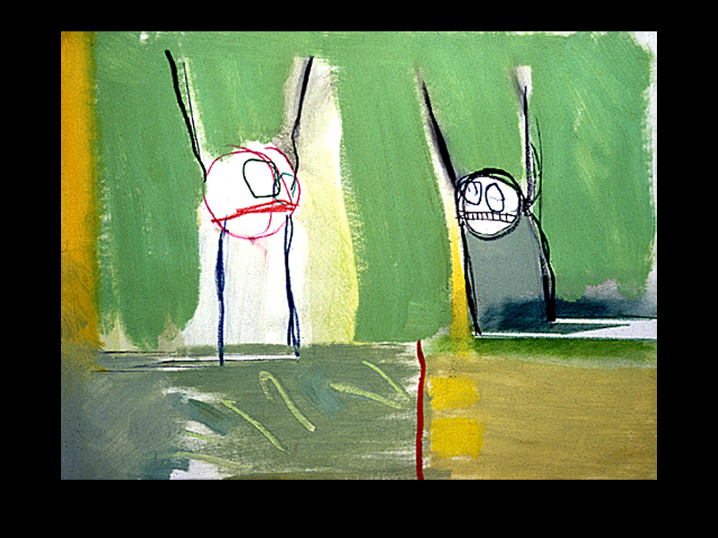 Nogi do góry&nbsp;&nbsp;&nbsp;&nbsp;1991&nbsp;&nbsp;&nbsp;&nbsp;olej&nbsp;&nbsp;&nbsp;&nbsp;50 x 65cm